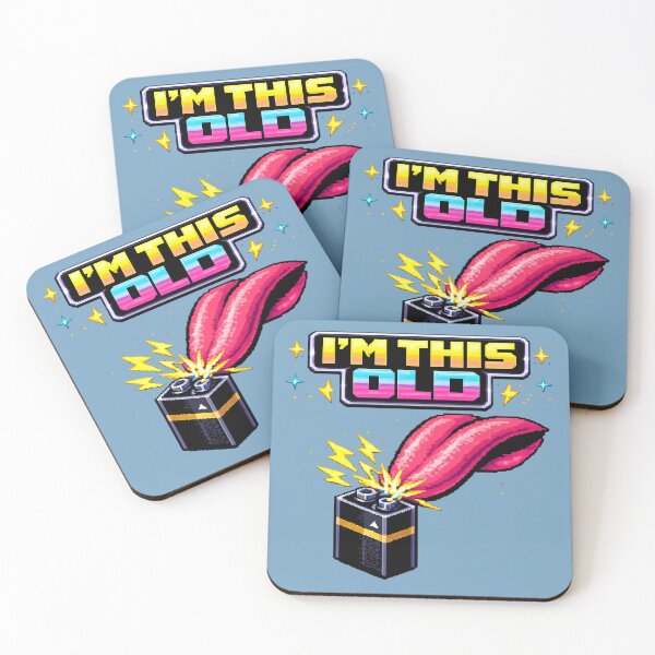Item preview, I’m This Old – 9V Battery Shock Nostalgia designed and sold by DarlingCharlene.