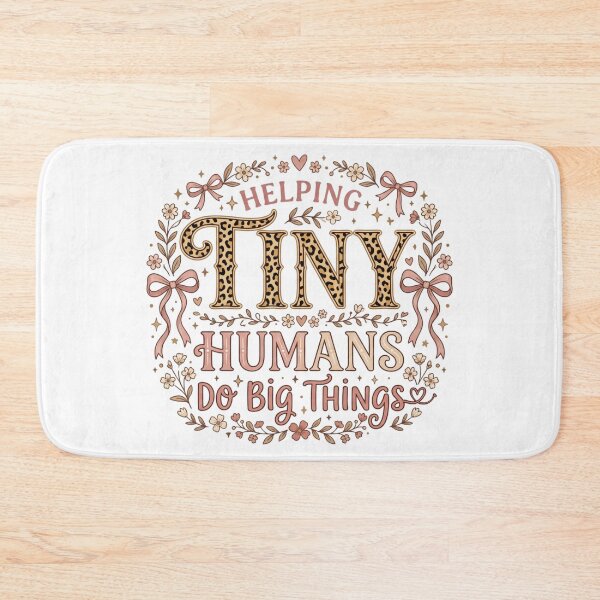 Item preview, Helping Tiny Humans Do Big Things Leopard Coquette Teacher designed and sold by ShopVelona.