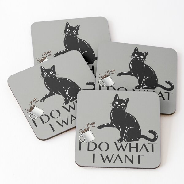 Item preview, I Do What I Want Black Cat designed and sold by MorningFive.