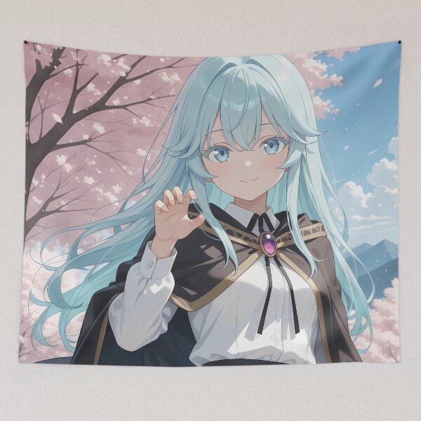 Item preview, Elfaria Albis Wistoria Wand Sword Spring Cloak Smile designed and sold by TanglenRabbit.