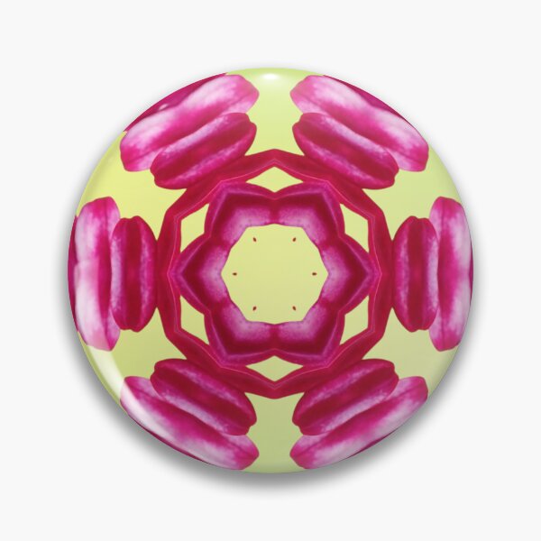 Item preview, Pink Floral Kaleidoscope on Light Green – Fresh Botanical Pattern designed and sold by SilentBloomLab.