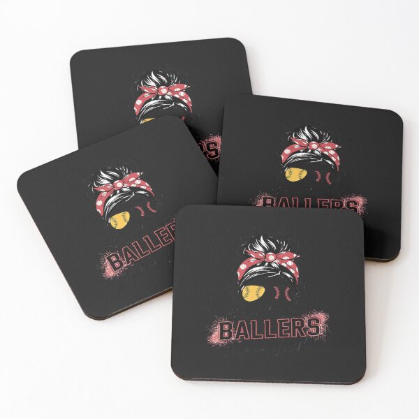 Item preview, Messy Bun Mom Of Both Baseball Softball designed and sold by Soleaani.