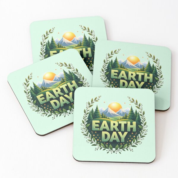 Item preview, Earth Day Emblem | Lush Green Planet & Flowers designed and sold by PriyaMagic.