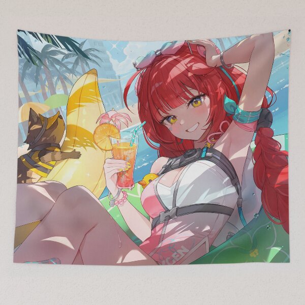 Item preview, Ukinami Yuzuha Summer Poolside Fun Zenless Zone Zero Game Girl Waifu designed and sold by TanglenRabbit.