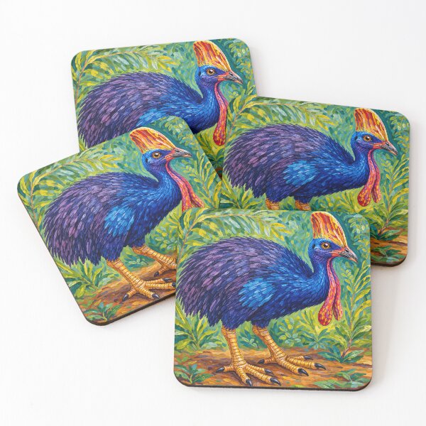 Item preview, Vibrant Cassowary Jungle Portrait designed and sold by Pixel Junkies Studio.