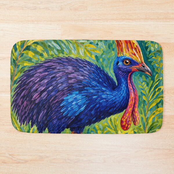 Item preview, Vibrant Cassowary Jungle Portrait designed and sold by Pixel Junkies Studio.