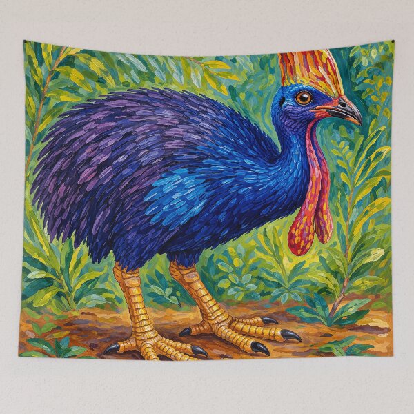 Item preview, Vibrant Cassowary Jungle Portrait designed and sold by Pixel Junkies Studio.