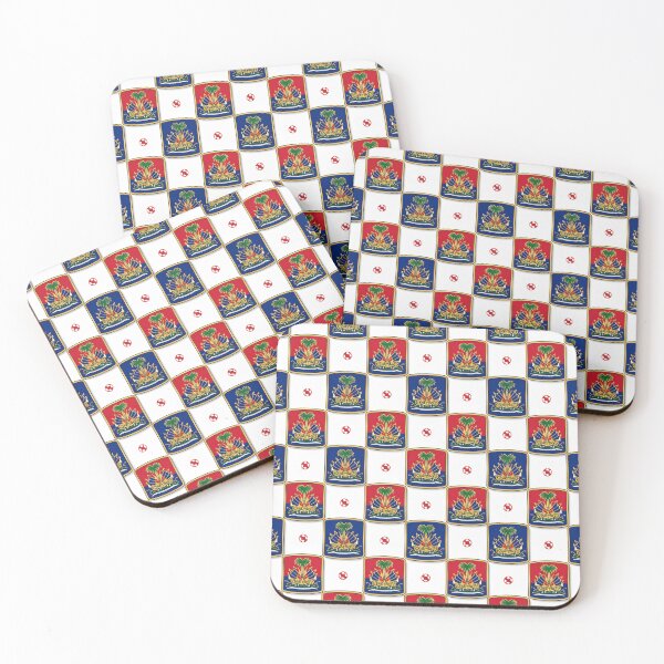 Item preview, Haiti Coat of Arms Checkerboard Pattern — Haitian Pride Cultural Art Design designed and sold by BrickByDream.