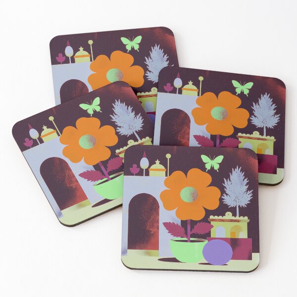 Item preview, The Golden Glow: Orange Flower and Lavender Gateway designed and sold by joycrysstudio.