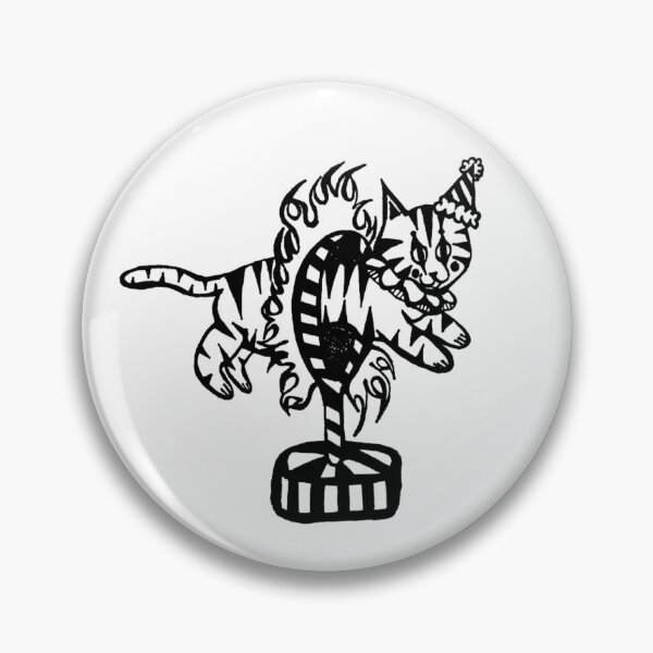 Item preview, Circus Clown Cat Jumping Though Flaming Hoop designed and sold by KayTurtless.