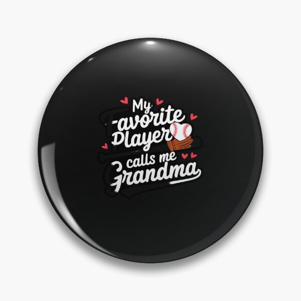 Item preview, My Favorite Player Calls Me Grandma Baseball Heart designed and sold by Soleaani.