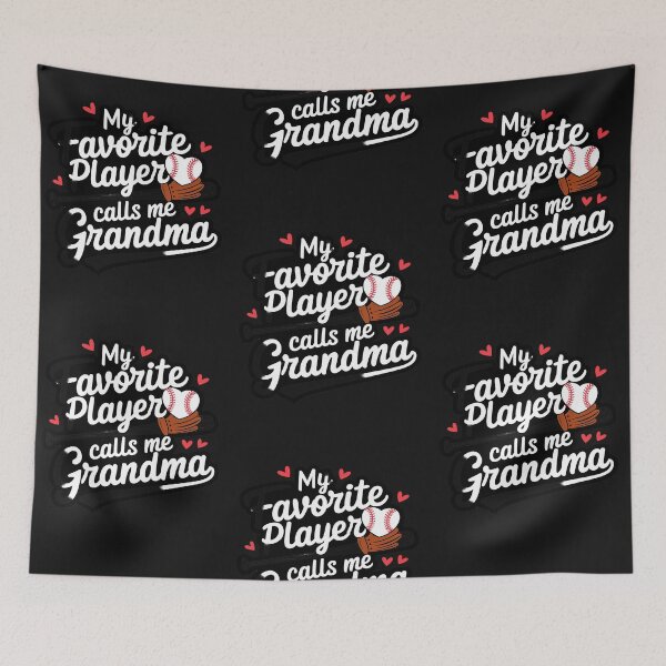 Item preview, My Favorite Player Calls Me Grandma Baseball Heart designed and sold by Soleaani.