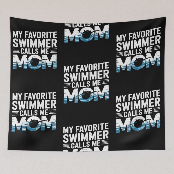 Item preview, My Favorite Swimmer Calls Me Mom Swim Pool designed and sold by Soleaani.