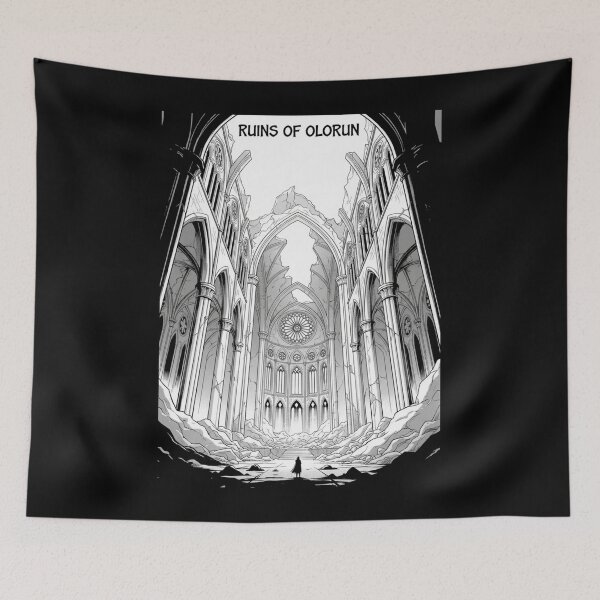 Item preview, Manga-style design of some castle ruins designed and sold by Gamershop22025.