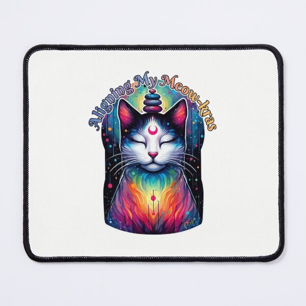 Item preview, Aligning My Meow-kras Zen Cat designed and sold by CAutumnTrapp.