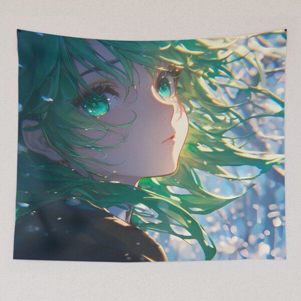 Item preview, Kuki Shinobu Genshin Impact Winter Breeze Green Hair Quiet Determination designed and sold by TanglenRabbit.