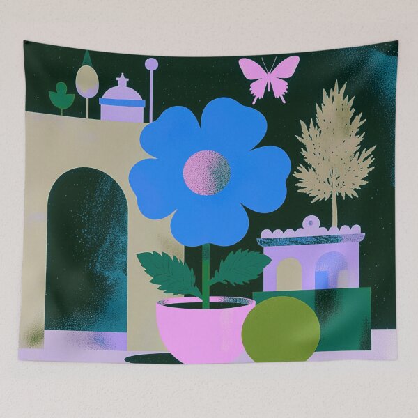 Item preview, The Mystic Bloom: Purple Flower and Lime Gateway designed and sold by joycrysstudio.