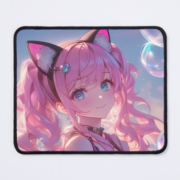 Item preview, Tsumugi Princess Connect Dreamy Bubbles Cat Ears Pastel designed and sold by TanglenRabbit.