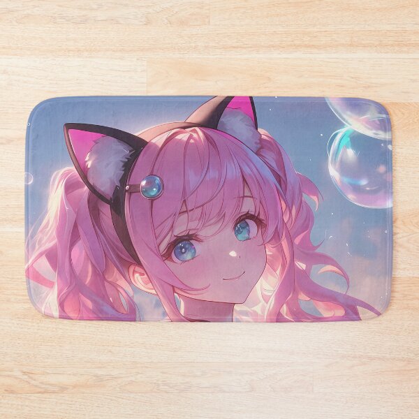 Item preview, Tsumugi Princess Connect Dreamy Bubbles Cat Ears Pastel designed and sold by TanglenRabbit.