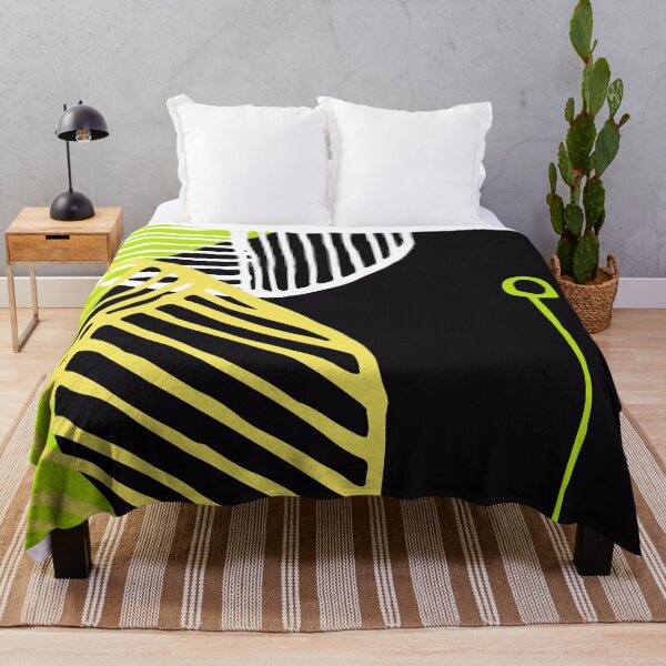Item preview, Mid-Century Modern 1950's Lime, Yellow, Black Abstract Designs designed and sold by DEC02.