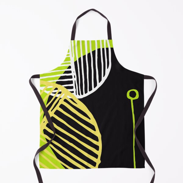 Item preview, Mid-Century Modern 1950's Lime, Yellow, Black Abstract Designs designed and sold by DEC02.