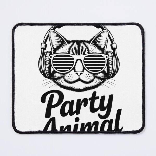 Item preview, Chill Tabby Cat with Funky Sunglasses and Headphones designed and sold by Bloomkept.
