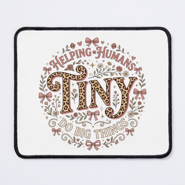 Item preview, Helping Tiny Humans Do Big Things Coquette Bow Leopard Teacher designed and sold by ShopVelona.