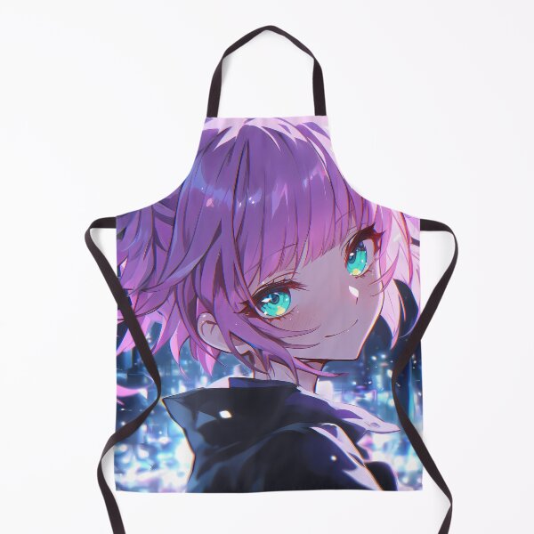 Item preview, Nazuna Nanakusa Call Of The Night Neon Night City Purple Glow Dreamy designed and sold by TanglenRabbit.