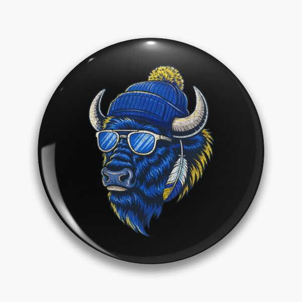 Item preview, Cool Buffalo Wearing A Beanie And Sunglasses Buffalo-Bills Mascot designed and sold by phoebelevine.