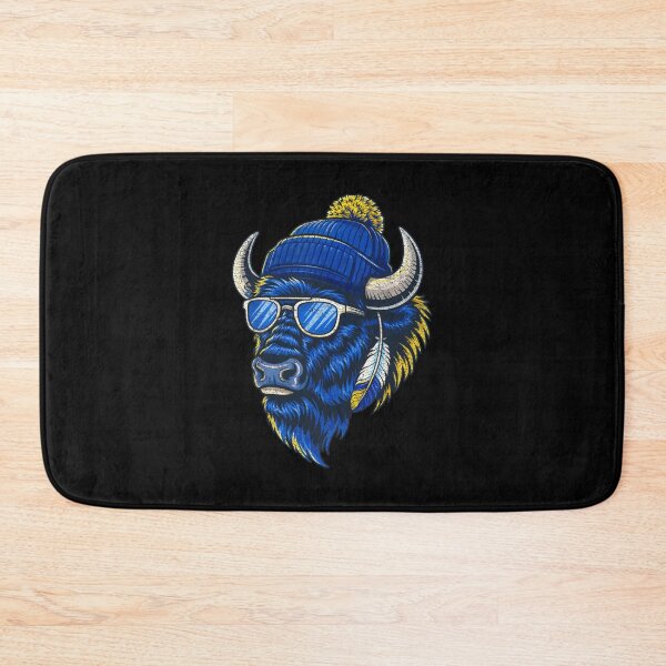 Item preview, Cool Buffalo Wearing A Beanie And Sunglasses Buffalo-Bills Mascot designed and sold by phoebelevine.