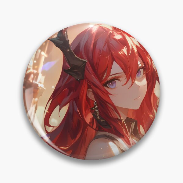 Item preview, Surtr Arknights Prelude To Dawn Red Hair Demon Horns Sunset Glow designed and sold by TanglenRabbit.