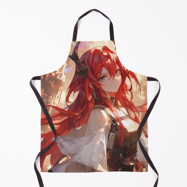 Item preview, Surtr Arknights Prelude To Dawn Red Hair Demon Horns Sunset Glow designed and sold by TanglenRabbit.
