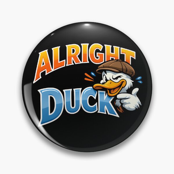 Item preview, Alright Duck Funny British Duck Slang Cartoon Design designed and sold by TeeTimeTreasure.