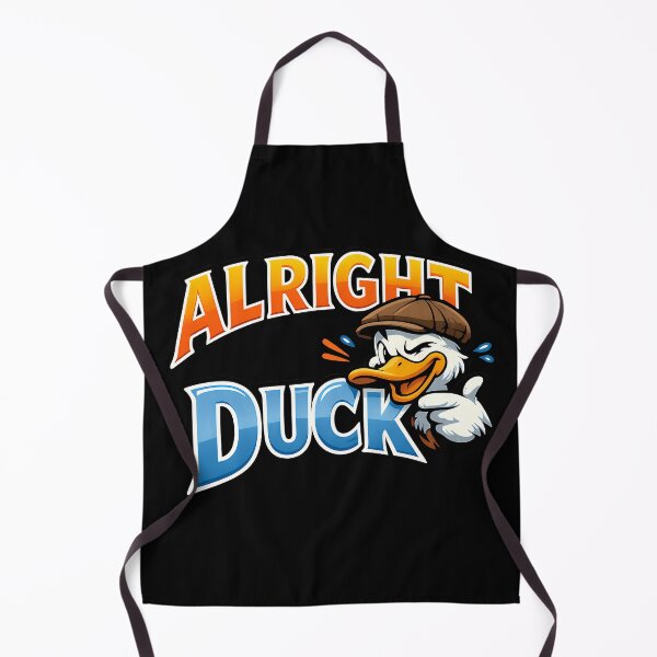 Item preview, Alright Duck Funny British Duck Slang Cartoon Design designed and sold by TeeTimeTreasure.