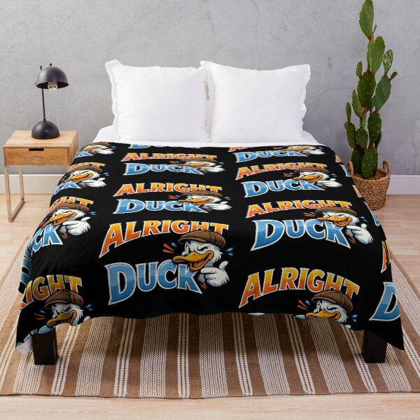 Item preview, Alright Duck Funny British Duck Slang Cartoon Design designed and sold by TeeTimeTreasure.