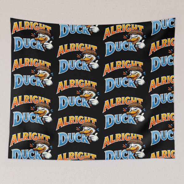 Item preview, Alright Duck Funny British Duck Slang Cartoon Design designed and sold by TeeTimeTreasure.