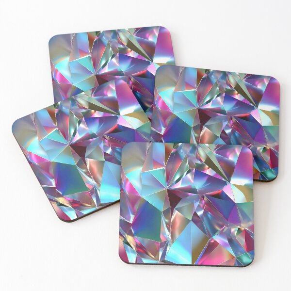 Item preview, Colorful Myriad Of Vibrant, Faceted Geometric Abstract Shapes designed and sold by DEC02.
