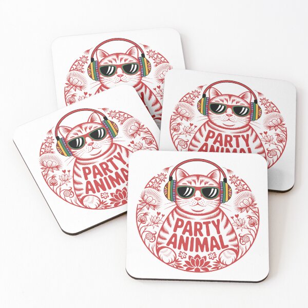Item preview, Chill Tabby Cat in Sunglasses Chinese Paper Cut Art designed and sold by Bloomkept.