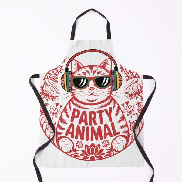 Item preview, Chill Tabby Cat in Sunglasses Chinese Paper Cut Art designed and sold by Bloomkept.