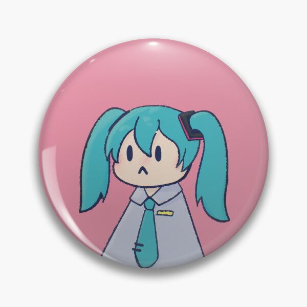 Item preview, Miku Button designed and sold by NerdyWizard21.