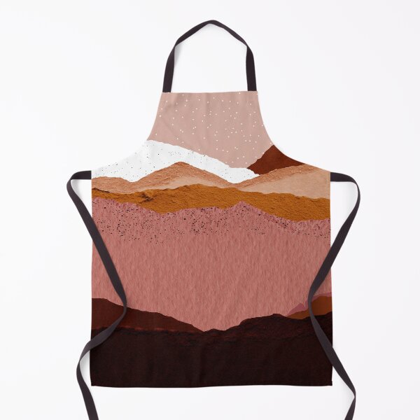 Item preview, Smoky Pink And Earthtones Torn Deckled Abstract Mountains designed and sold by DEC02.