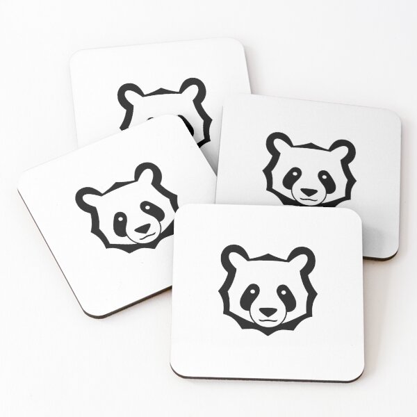 Item preview, Minimalist Panda Face - Simple Black and White Panda Art designed and sold by Void-Panda.