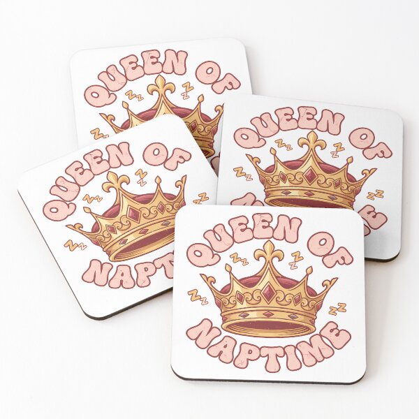 Item preview, Queen of Naptime Funny Crown Quote designed and sold by Teeny Quities.