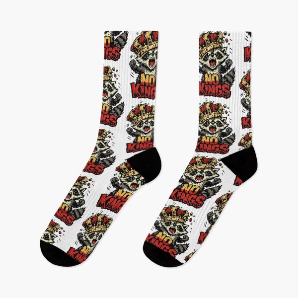 Item preview, No Kings Feral Raccoon Chaos Protest Anti Trump designed and sold by phoebelevine.