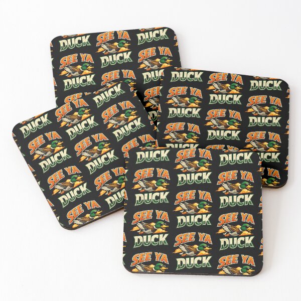 Item preview, See Ya Duck Funny Flying Duck Sunset Design designed and sold by TeeTimeTreasure.
