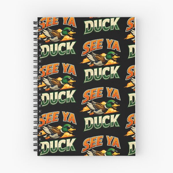 Item preview, See Ya Duck Funny Flying Duck Sunset Design designed and sold by TeeTimeTreasure.