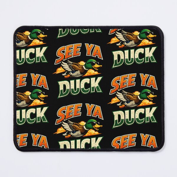 Item preview, See Ya Duck Funny Flying Duck Sunset Design designed and sold by TeeTimeTreasure.