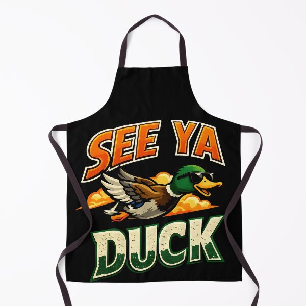 Item preview, See Ya Duck Funny Flying Duck Sunset Design designed and sold by TeeTimeTreasure.