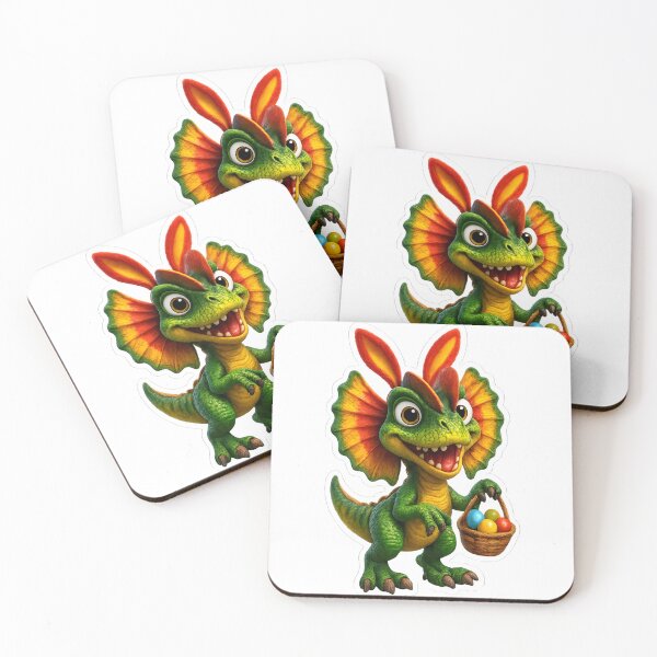 Item preview, Easter Dilophosaurus designed and sold by Sillytoe.