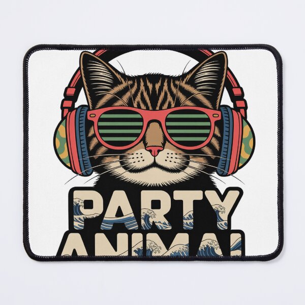 Item preview, Chill Tabby Cat in Woodblock Print Style designed and sold by Bloomkept.
